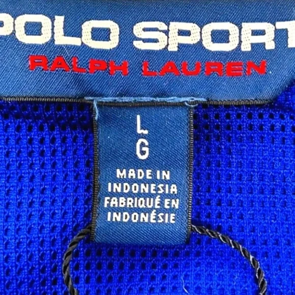 NWT POLO SPORT Ralph Lauren Colorblock Hooded Windbreaker Jacket size L - Picture 14 of 16